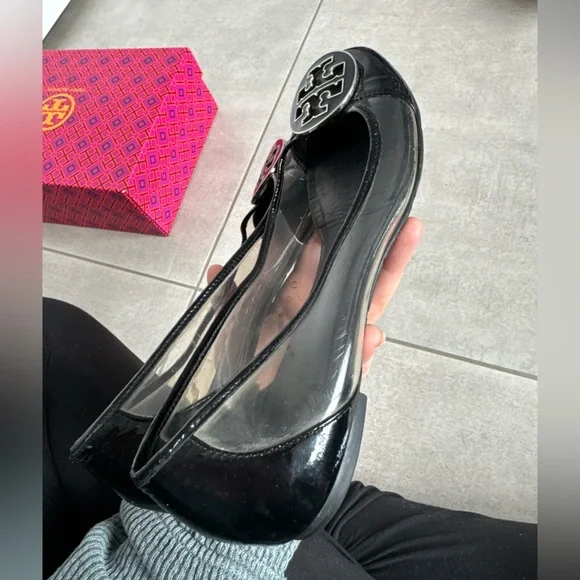 Tory Burch Black Patent Ballet Flats - Picture 8 of 12